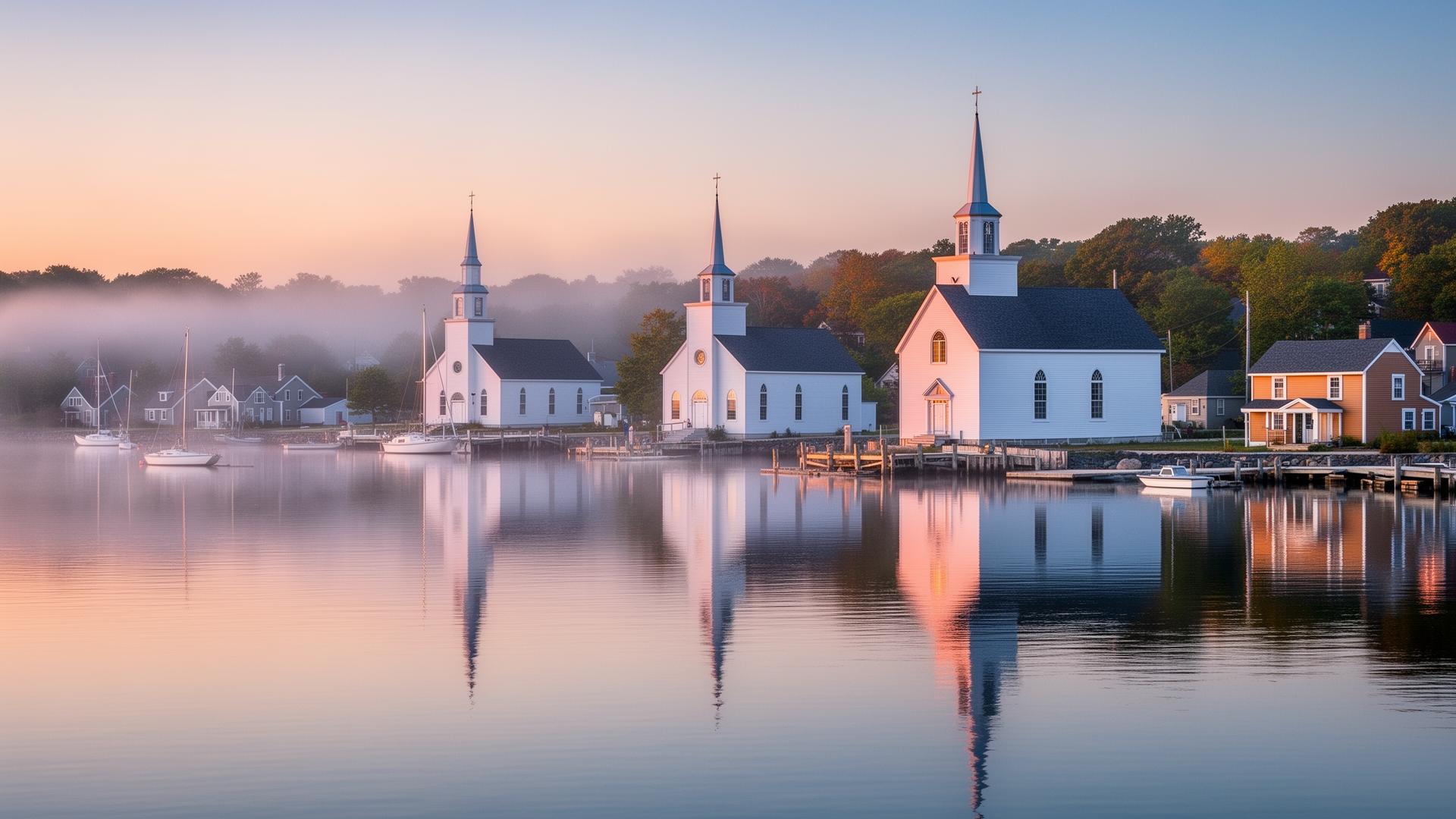 Mahone Bay at Dawn